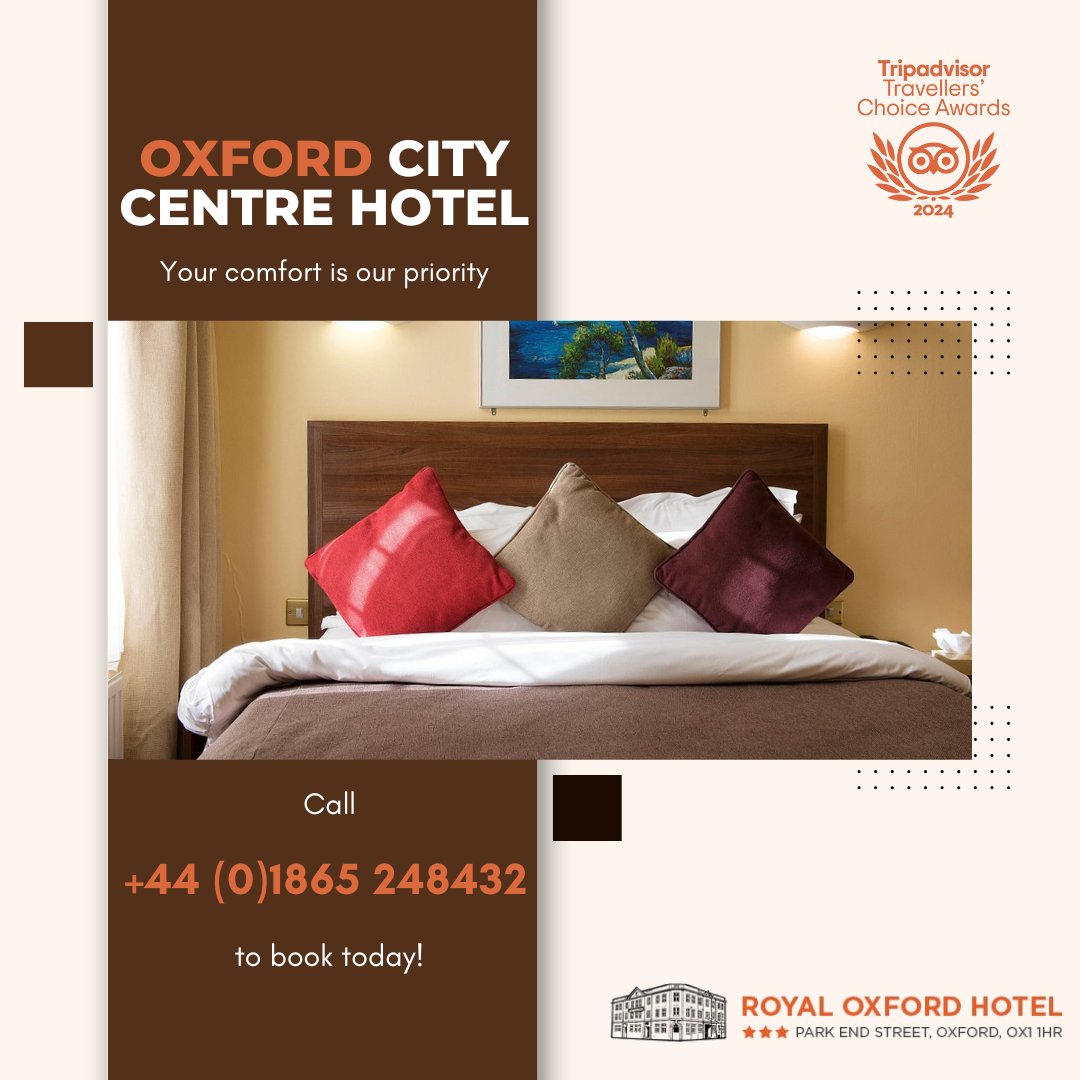 Perfect for visitors heading to colleges, concerts or festive shows. Book your winter city stay now. 

royaloxfordhotel.co.uk