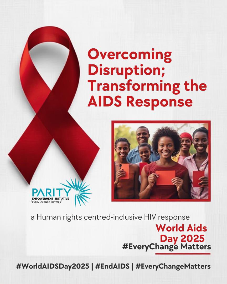 Parity Empowerment Initiative stands for a human-rights-centred, inclusive HIV response that leaves no woman behind.

🟥 #WorldAIDSDay2025 | #EndAIDS | #EveryChangeMatters