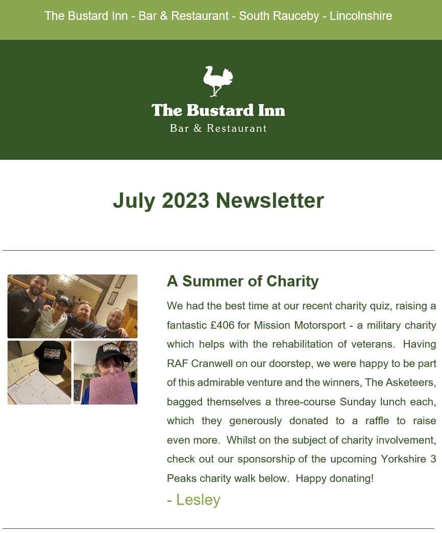 TheBustardInn's tweet photo. December 2025 Newsletter - https://t.co/RRqkQn0a7w https://t.co/2kPLDLKMAb