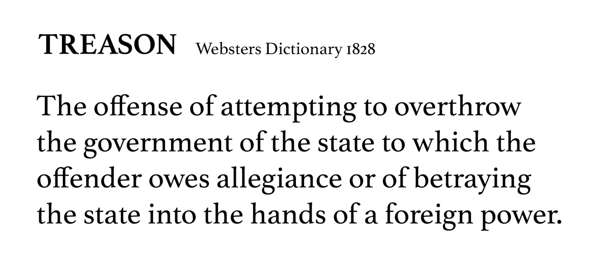 Discreetly transitioning us to a global authoritarian economic system, which shifts power to the CCP, is Treason.