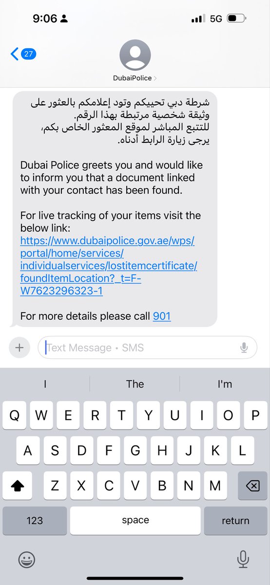 Only in Dubai 🩷 lost my wallet and within a day <a href="/DubaiPoliceHQ/">Dubai Policeشرطة دبي</a> found it 🙏🏼
#dubai