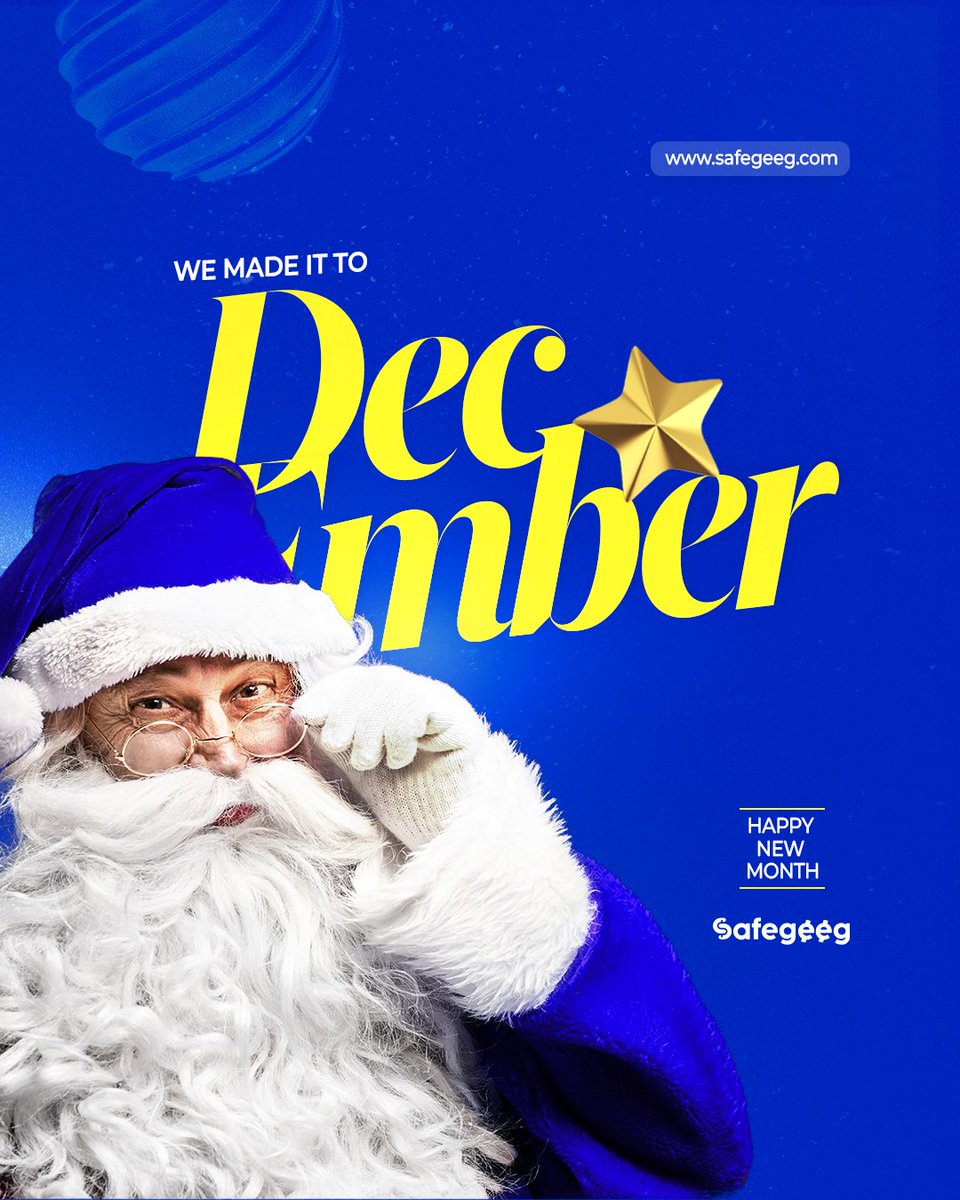 🥂 Cheers to the final chapter of the year Welcome to December... A month of Reflection, Celebration, and New Possibilities. Let’s finish STRONG! 💙💪🏾🎄

#happyholidays #seasonsgreetings #safegeeg #freelance