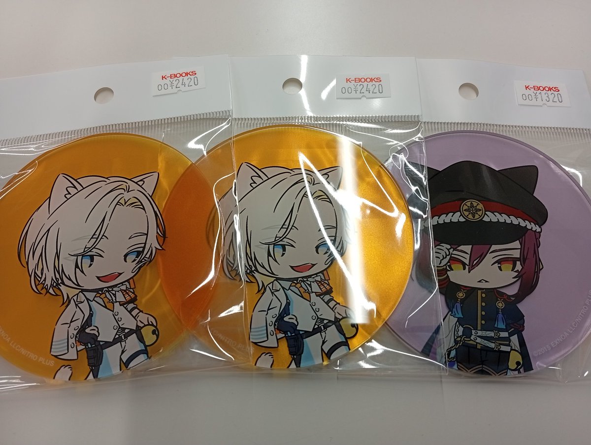 入荷情報】 刀剣乱舞 刀猫男士 とうにゃん アクリルコースター 雲次