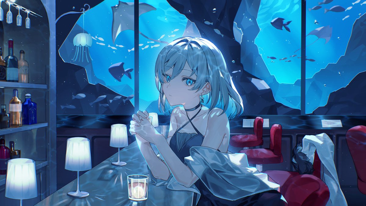 水鏡美雨様の人魚姫 ~Jazz-Remix~のMVイラストを担当させていただいております！
水鏡美雨様の綺麗で透き通った歌声と素敵なMVがどっちも見られますので、是非よろしくお願いします🌙