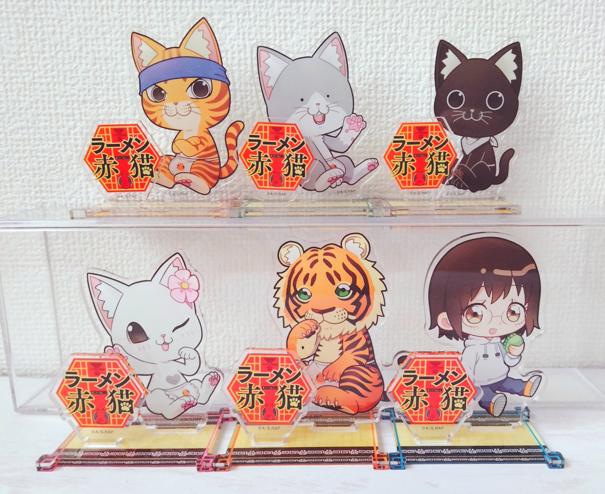ミニキャラ描き起こしを担当させていただいた「ラーメン赤猫」×ぺたん娘のグッズサンプルを頂きました🎁
ありがとうございました～!🍜🐱 