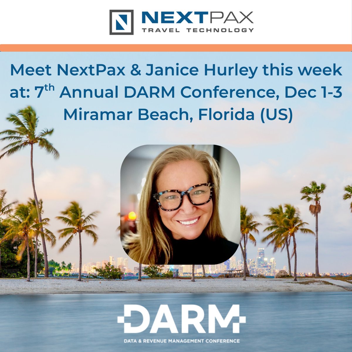 NextPax's tweet photo. Exciting news! Janice Hurley will be representing @NextPax at #VRDARM. Discover how we’re shaping the future of channel management solutions. Details here: https://t.co/3LNt7CoJZ7 #NextPax #TravelTech #VacationRentals https://t.co/7vh1LaI0kk