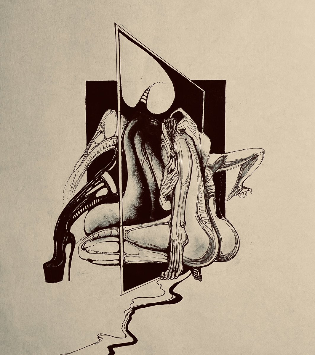 LukeWCraft's tweet image. #traditionalart #inkdrawing #darkart #darksurrealism #lwcraft