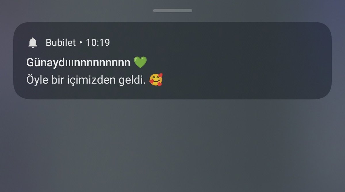 Bu tarz mesaj almayalı uzun zaman olmuş #bubilet 😄