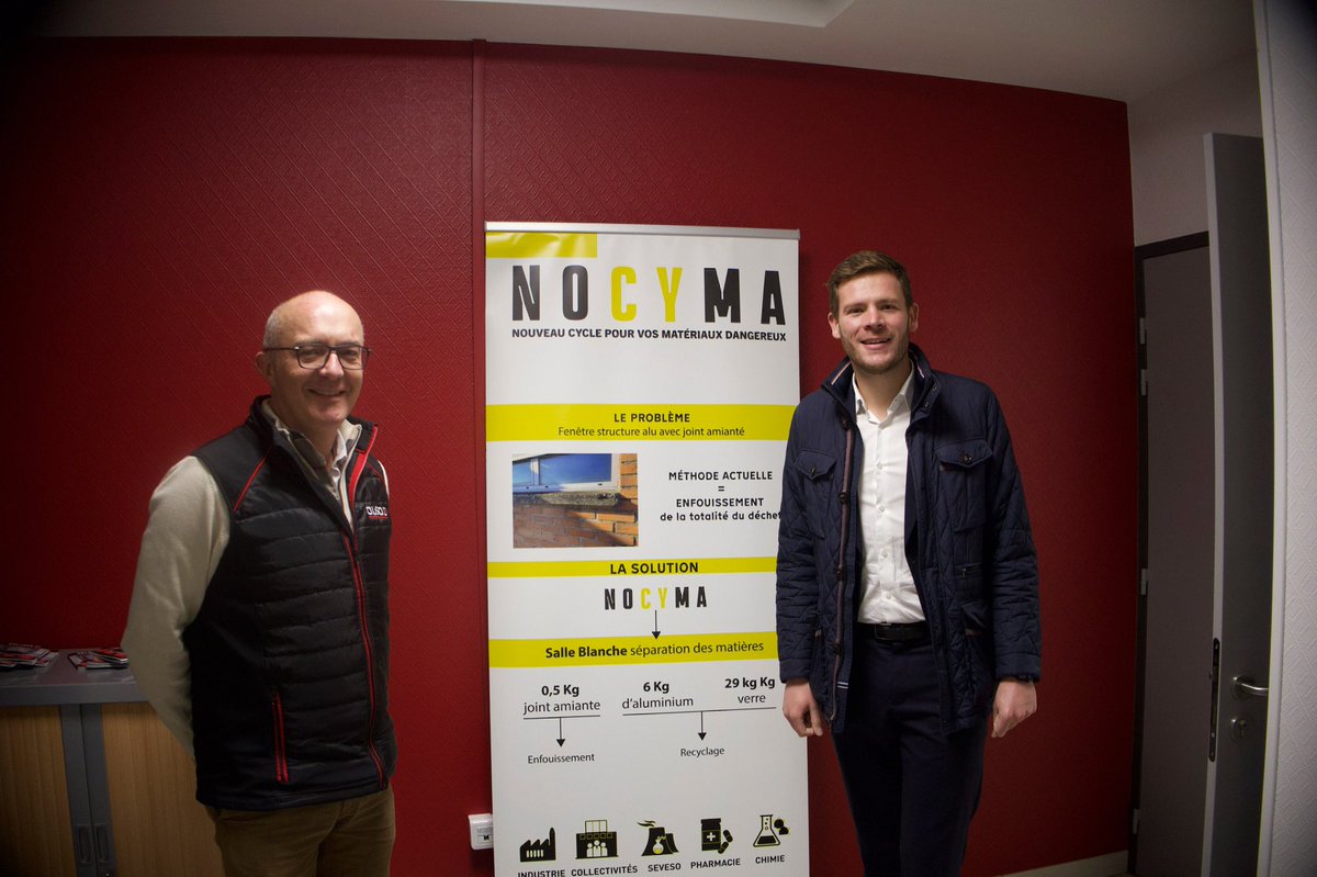 J’ai eu le plaisir d’échanger avec l’entreprise Nocyma, basée à Lallaing, spécialisée dans la gestion et l’extraction de matériaux dangereux.

🙏 Un grand merci à Olivier Rio, président de la société, pour son accueil et la présentation de ses installations.