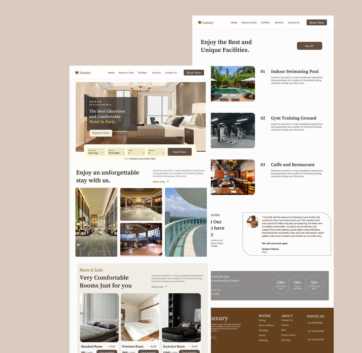 ChiomaGraham's tweet photo. Hotel Booking App UI/UX  
Today’s design is all about ease + elegance.  

✔️ Smooth booking flow (UX)  
✔️ Clean, classy interface (UI)  

In hospitality, users expect luxury and clarity—so design for that.  
Know your users. Meet their expectations.

#UIUX #HotelBooking https://t.co/DYy1qxv5q8