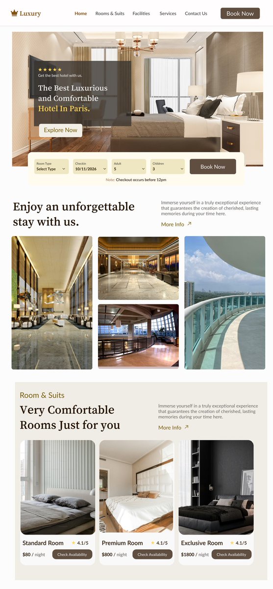 ChiomaGraham's tweet photo. Hotel Booking App UI/UX  
Today’s design is all about ease + elegance.  

✔️ Smooth booking flow (UX)  
✔️ Clean, classy interface (UI)  

In hospitality, users expect luxury and clarity—so design for that.  
Know your users. Meet their expectations.

#UIUX #HotelBooking https://t.co/DYy1qxv5q8