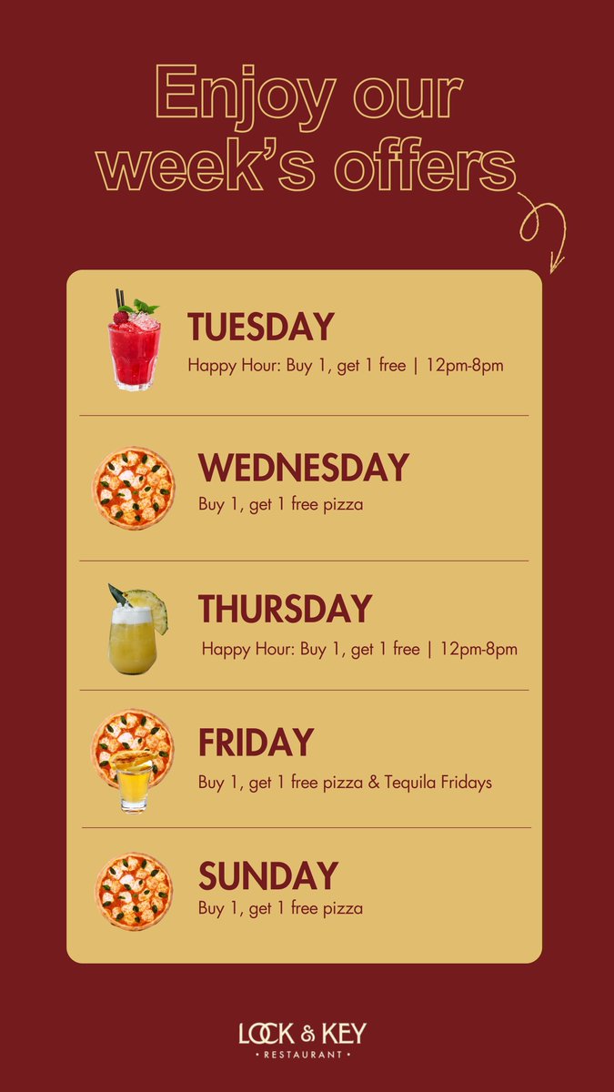 LockandKeyUG's tweet photo. Check out our week’s offers and treat yourself to a little something✨
📍 Royal Complex Hotel & Apartments, 4th Floor (Opp. Old Taxi Park)
📲 +(256) 759 599 703
#lockandkeyug #kampaladowntown #kampalarestaurants #lockedin https://t.co/BxdXTgfZ9W