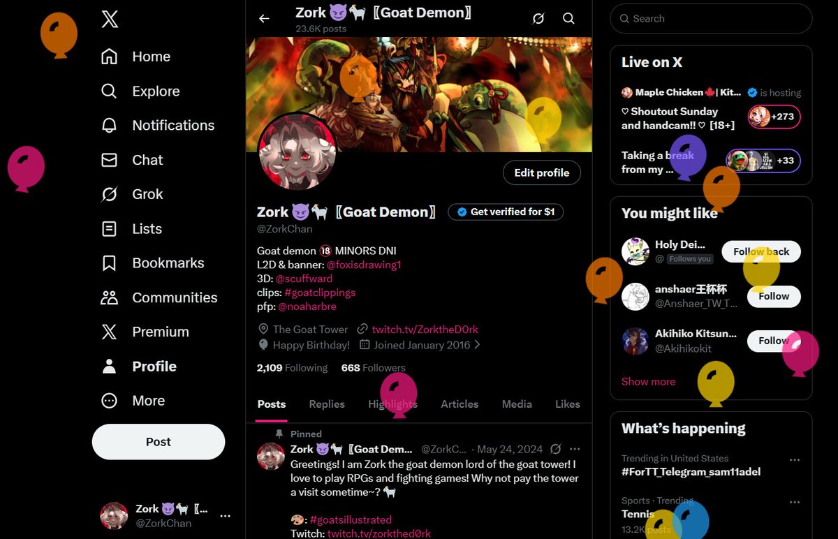 Zork 😈🐐〖Goat Demon〗 tweet media