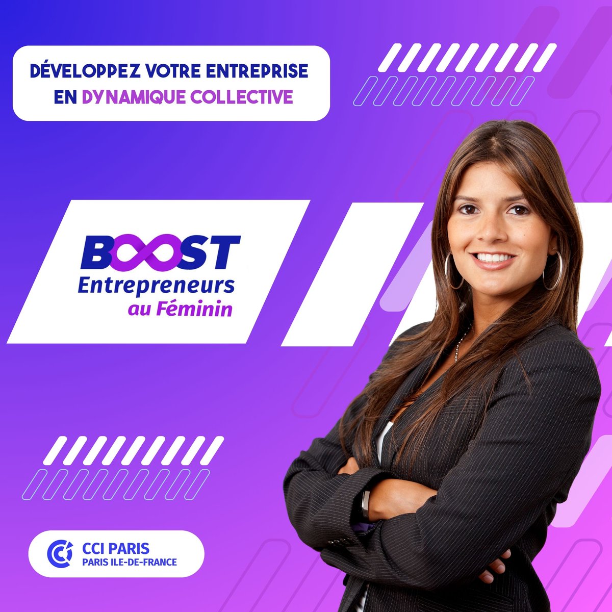 ??Vous avez créé votre entreprise et souhaitez développer votre activité et votre leadership ? Rejoignez Boost Entrepreneurs au Féminin de la CCI Paris ! Inscrivez-vous pour 10 mois d'accompagnement complet. cciparisidf.fr/yq22z57 

#cciparis #entrepreneuses #entrepreneuriat
