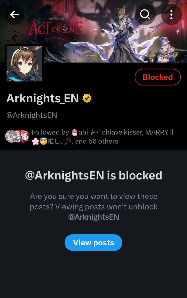 They didnt post verxina calendar this month so i blocked arknights