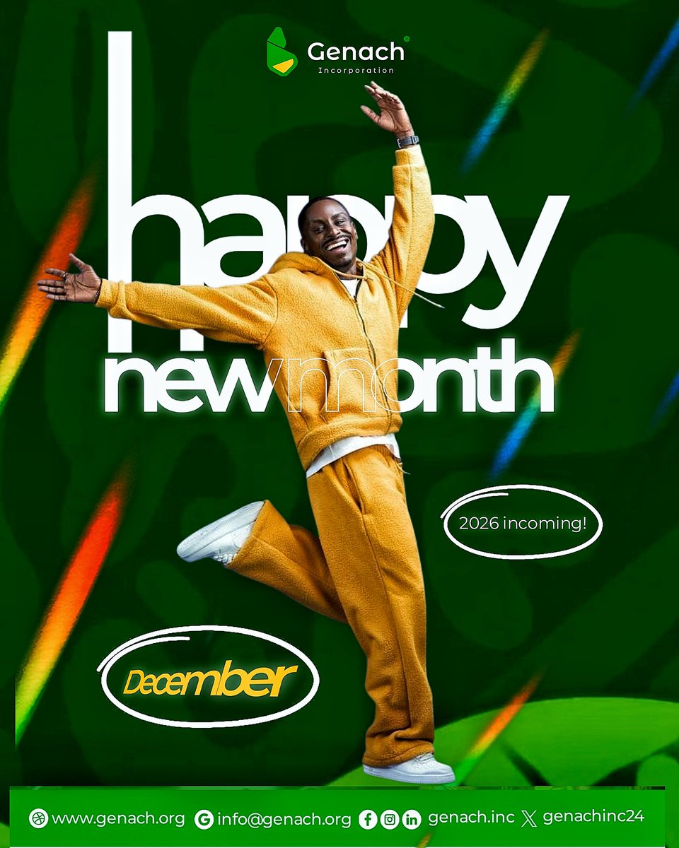 GenachInc24's tweet photo. There's something about this month that brings warmth, even on the hardest days.
At Genach, we're stepping into December with that same warmth, ready to empower and uplift.
Join us, Let's make this month a light for someone else.
#December #genach #happynewmonth #impact https://t.co/a47joU4Vci