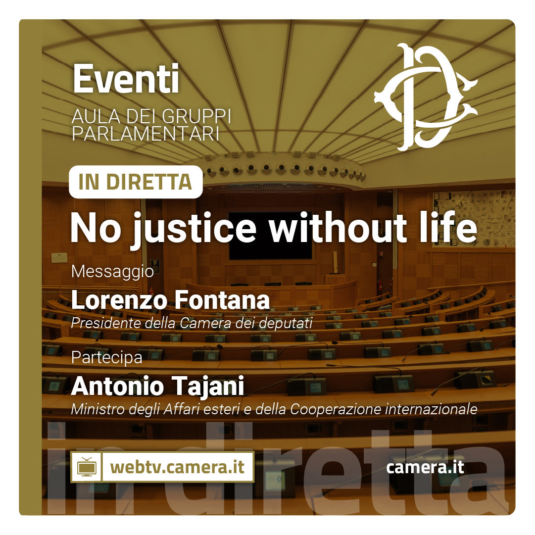 Il 15° incontro internazionale dei ministri della Giustizia promosso dalla comunità di Sant’Egidio - <a href="/santegidionews/">Comunità di Sant'Egidio</a>. Messaggio del Presidente della Camera, <a href="/Fontana3Lorenzo/">Lorenzo Fontana</a>. Interviene il Vicepresidente del consiglio e Ministro <a href="/Antonio_Tajani/">Antonio Tajani</a> - <a href="/ItalyMFA/">Farnesina 🇮🇹</a>.