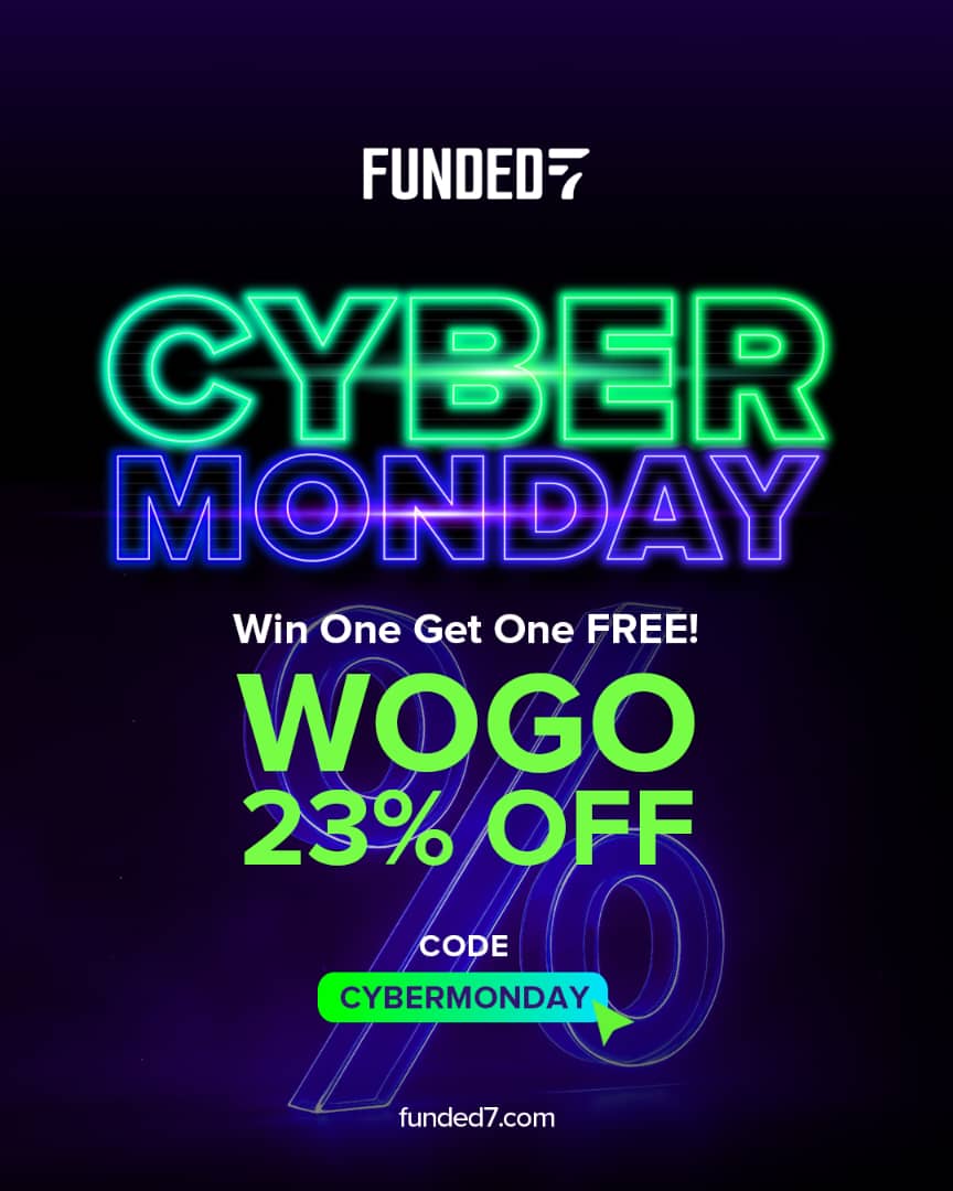 WilliamFunded7's tweet image. 🚀 CYBER MONDAY IS LIVE

Buy One Challenge, WIN One FREE + 23% OFF🔥

🎯 Promo Code: CYBERMONDAY
⏳ Offer Duration: Today Only

Buy now: my.funded7.com/en/challenges

Level up your trading journey with the biggest deal of the season. Don’t miss out!