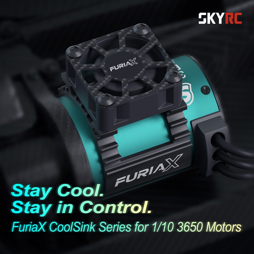 skyrc's tweet photo. Stay Cool.
Stay in Control.
FuriaX CoolSink Series for 1/10 3650 Motors
Learn More: https://t.co/4mfmS9nrP2
#SkyRC #FuriaX #CoolSink #RCgears #RCgear #redrc #rcgroups #rcmart #horizonhobby https://t.co/W7Nvftm9kN