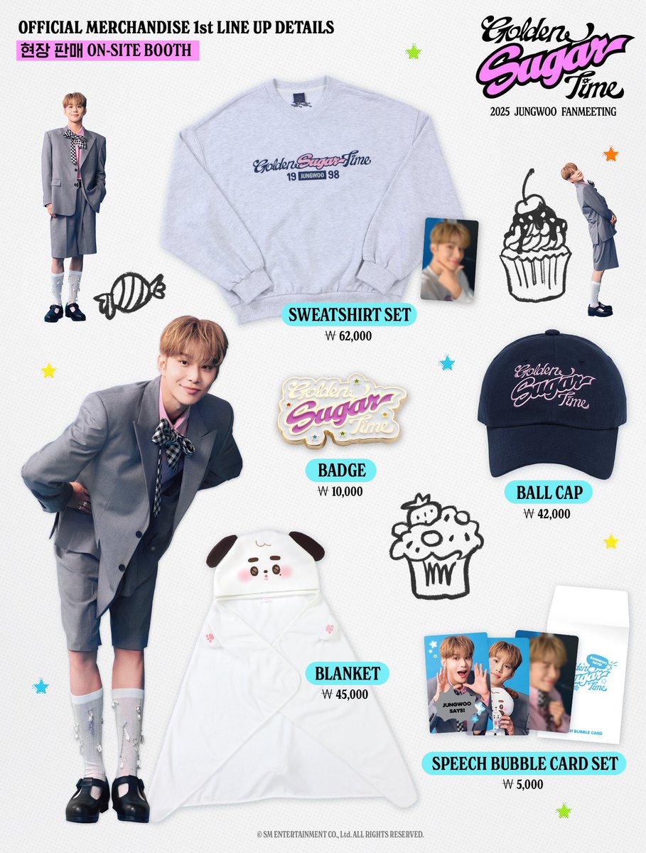 &TEAM ペンミ グッズセット JO NCT 127 JUNGWOO FANMEETING [Golden Sugar Time] MD ジョンウの
