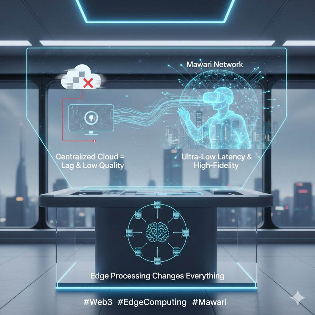 HosurRajshekhar's tweet image. 🚀 The future of real-time content is here.
Centralized cloud = lag &amp;amp; low quality.
Mawari Network = ultra-low latency &amp;amp; high-fidelity experiences.
Edge processing changes everything. #Web3 #EdgeComputing #Mawari.   @mawariXR