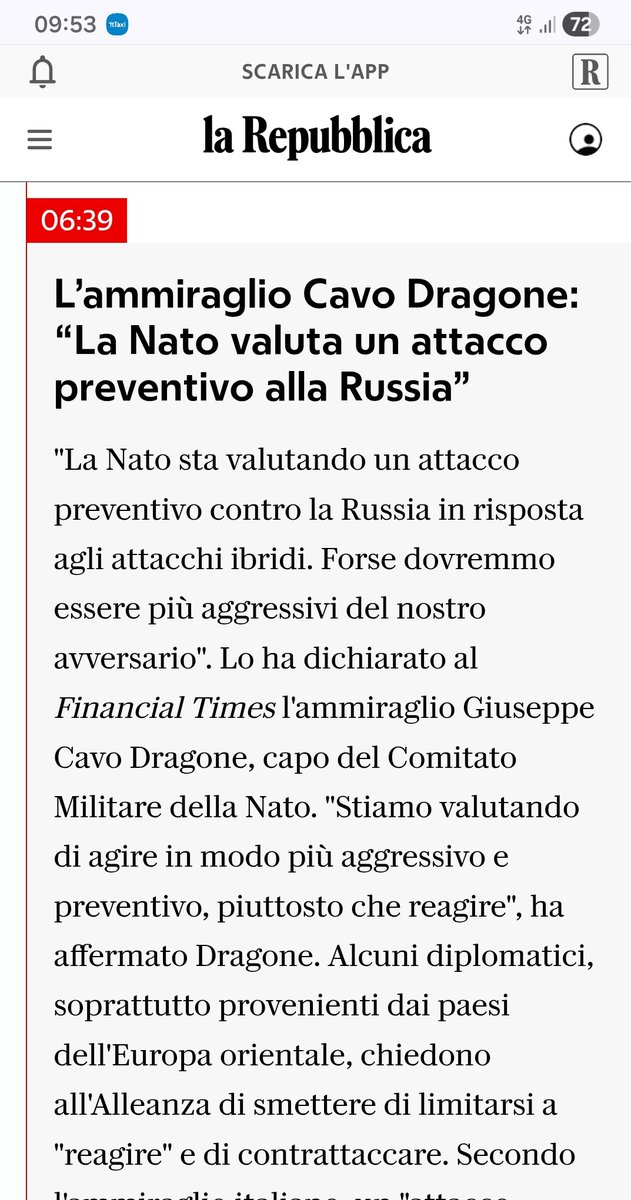 La vera minaccia alla pace mondiale non è mai stata la Russia
#NATO #guerrapreventiva #cavodragone