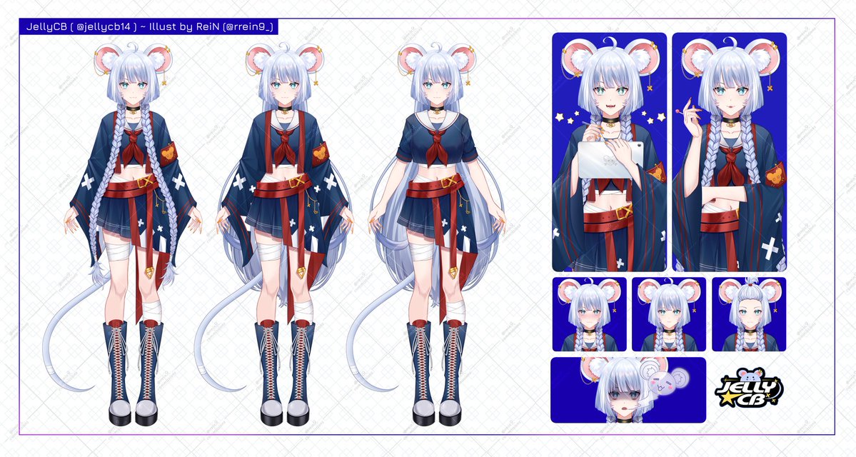 rrein9_'s tweet image. 🐭JellyCB [ @jellycb14 ] #Live2DModel Showcase
🎨 Live2d Illust : @rrein9_ 

Live2D Commissions Info : 
👉 othok.carrd.co/#modelvtuber 
Comms Available on VGen : 
👉vgen.co/rrein9_

#Vtubers #VTuberUprising #VtuberID #ENVtuber #VtuberDebut #Live2dCommissions #VGenComm