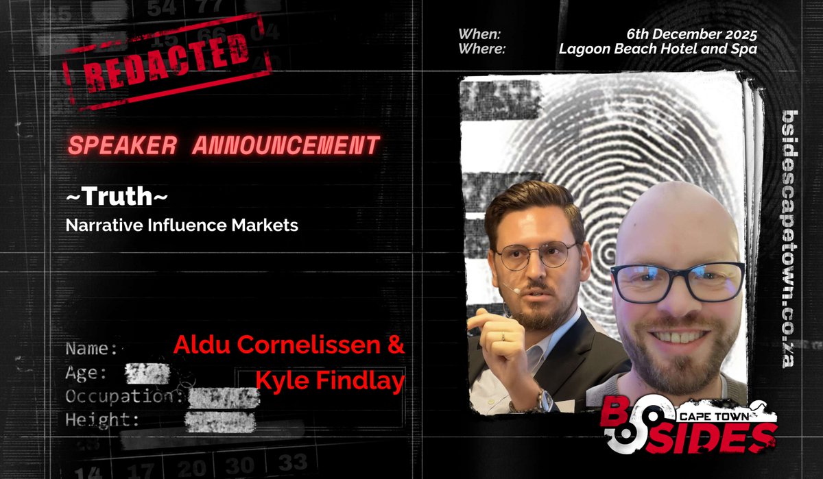 In ~Truth~ Narrative Influence Markets, Aldu Cornelissen and Kyle Findlay pull apart the persuasion machinery shaping public reality.

If you want to understand the forces shaping modern public opinion, this talk belongs on your list.
