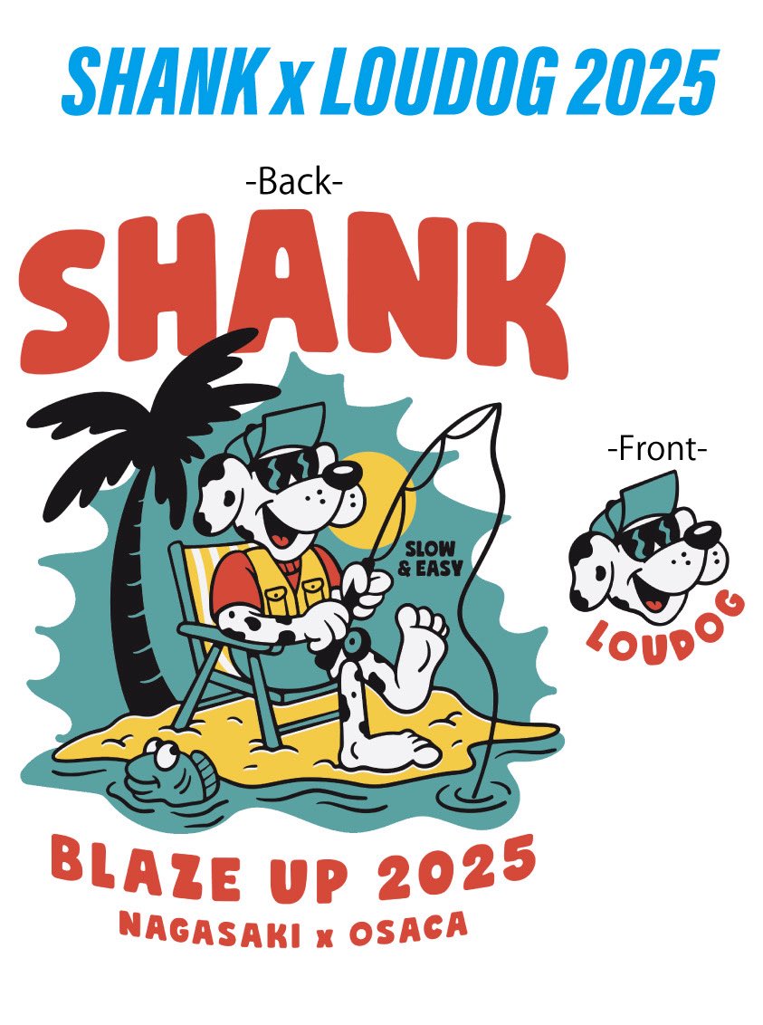 loudogamemura's tweet photo. 今年のSHANKxLOUDOGコラボ2025はこちら🙌
今年も会場限定販売‼️
数量限定ですので是非お早めにゲットよろしく👌

ロンTメインで、少しだけスウェット、プルパーカ、Tシャツもあり♪
ステッカーシートも👍

では会場にてお会いしましょう❗️
2025/12/6,7
"BLAZE UP NAGASAKI 2025"
長崎出島メッセ長崎 https://t.co/B6NG6h1ahH