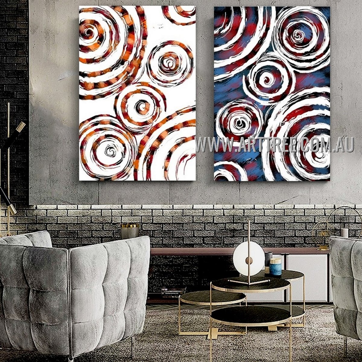 arttreework's tweet image. Colorful shade wiggly slurs design abstract heavy texture artist handmade 2 piece multi panel canvas oil painting wall art set, stretched abstract artwork.
arttree.com.au/colorful-wiggl…

#paintings #canvasart #artwork #artforsale #decor #artist #giftideas #wallart #arttree
