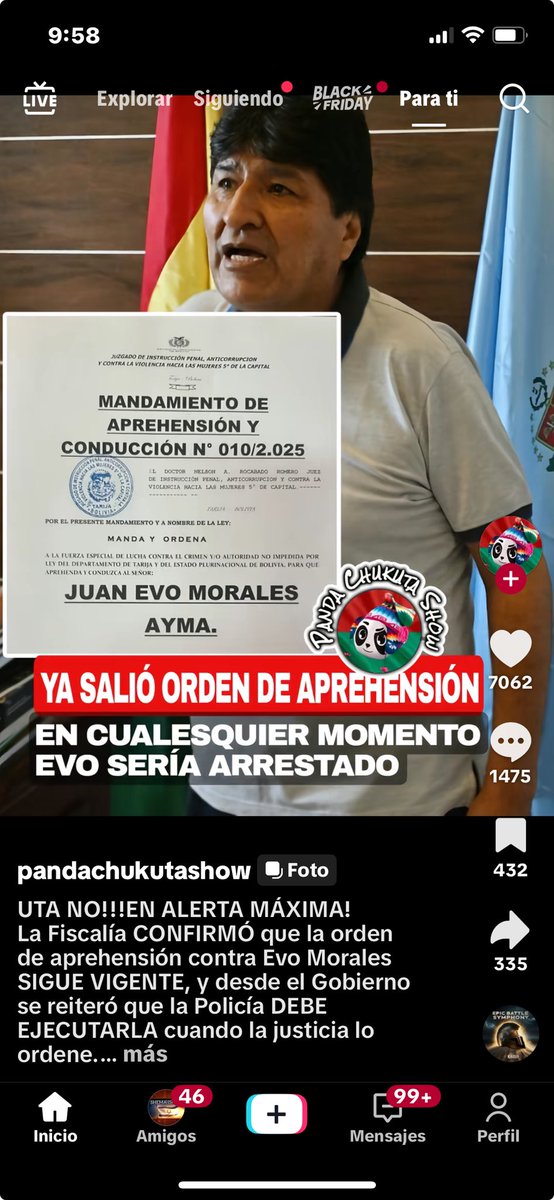 El nuevo comandante de la policía nacional boliviana aseguró aprender a evofilo