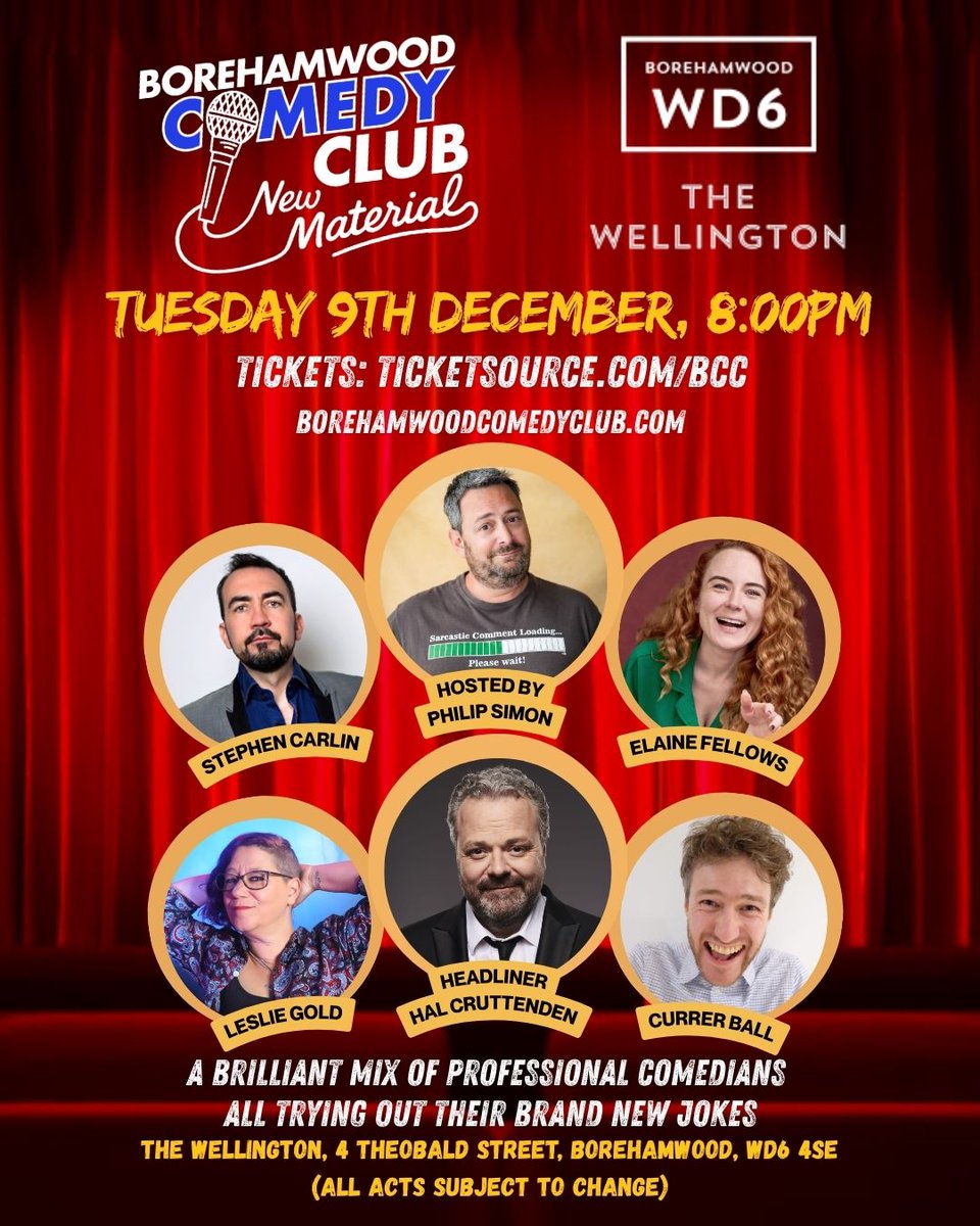 Borehamwood Comedy Club tweet media