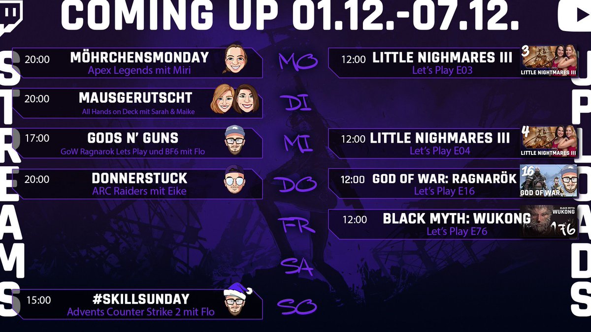 Dezember. So schnell geht's..

#hype #Streaming #VOD #Youtube #twitch #gaming #welivestreaming #games