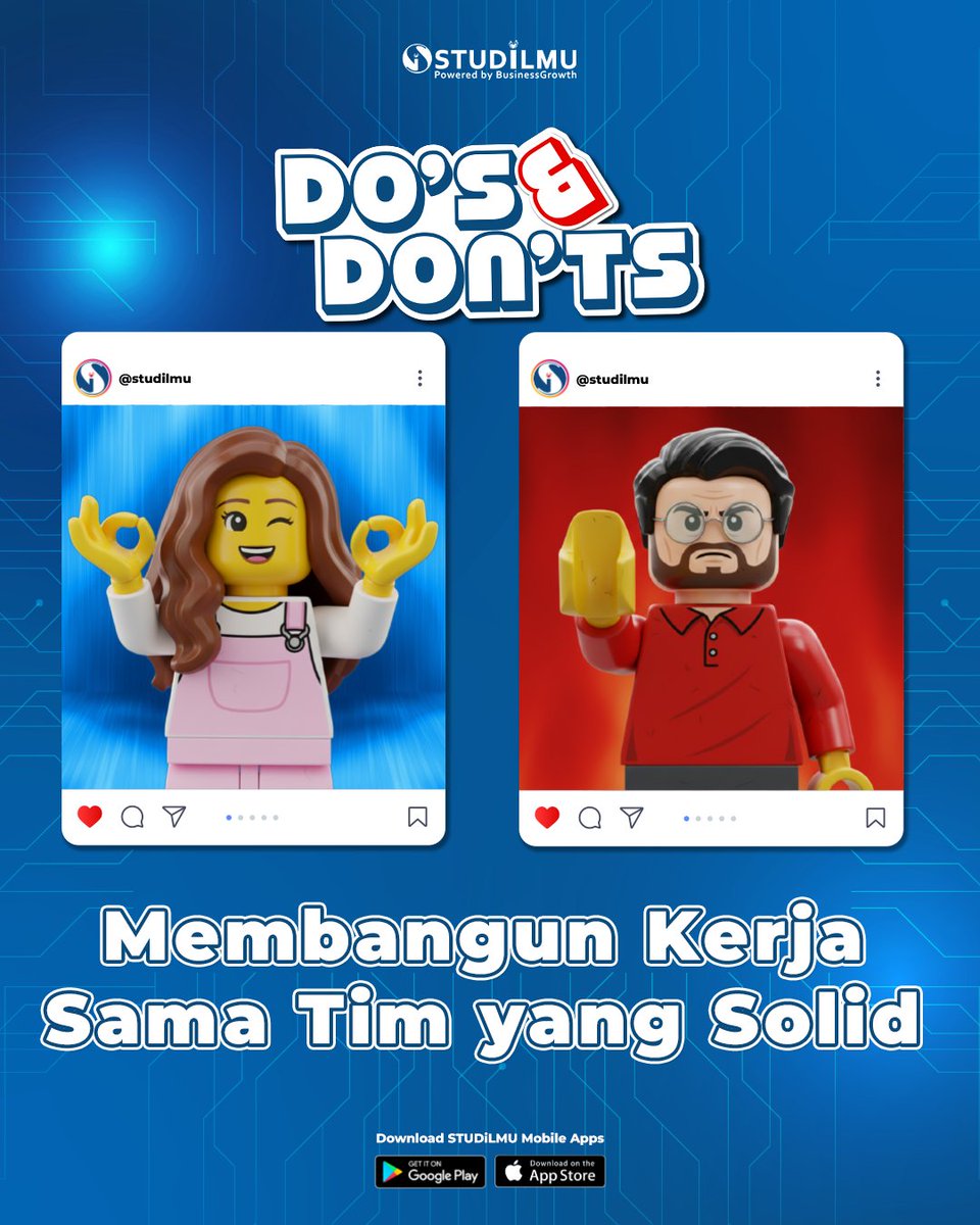 _luminagrowth's tweet image. Kerja sama tim yang solid membutuhkan lebih dari sekadar meeting rutin, tapi komitmen tulus dari setiap anggota.

Pelajari apa saja Do's ✅ &amp;amp; Don'ts ❌ yang harus kamu hindari agar tim kamu semakin kuat!

#STUDiLMU #BusinessGrowth #solidteam #kerjatim #kolaborasiefektif #teamwork