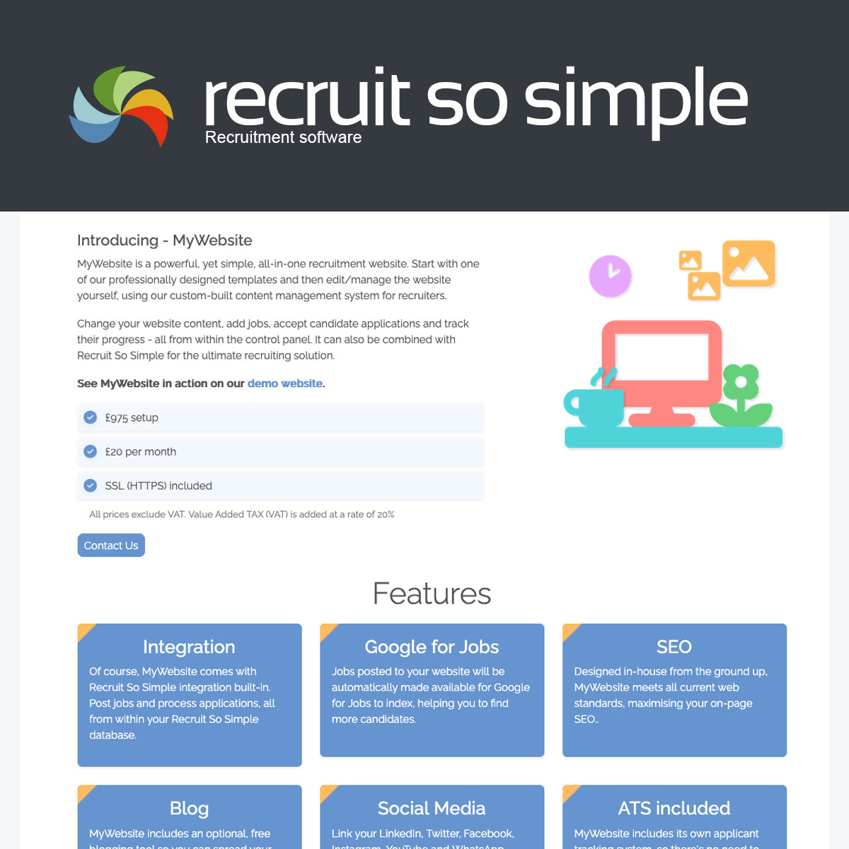 RecruitSoSimple's tweet image. A website designed in-house, specifically for recruiters, including a built-in ATS - get your business online - rss.cm/rss_websites