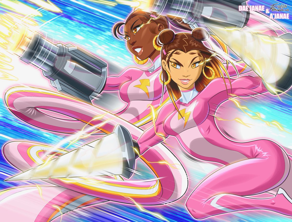 Kingmasta_milla's tweet image. Having magical powers and being elastic can pack a real punch! Don’t let their small size fool you, these fraternal twins are a force to be reckoned with.

#Niiji #Blacksuperheroes #Elastic

My original characters are officially approved, and protected, by the US Copyright Office