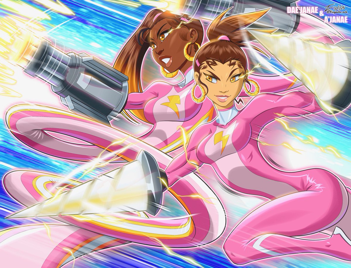 Kingmasta_milla's tweet image. Having magical powers and being elastic can pack a real punch! Don’t let their small size fool you, these fraternal twins are a force to be reckoned with.

#Niiji #Blacksuperheroes #Elastic

My original characters are officially approved, and protected, by the US Copyright Office