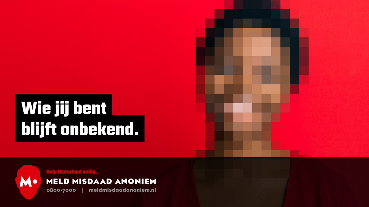 Jaarlijks melden meer dan 24.000 mensen anoniem bij Meld Misdaad Anoniem (M.). Hiermee worden dagelijks zaken opgelost en criminelen, wapens en drugs opgespoord. 

Wil je ook bijdragen aan de veiligheid in de provincie Zeeland? Geef je melding anoniem door via 0800-7000.