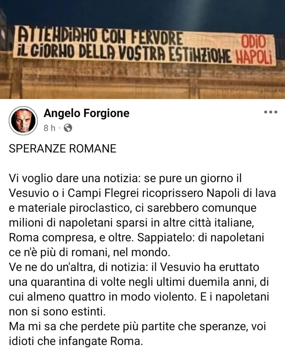 angelo_forgione's tweet photo. A #Napoli non c'è nessun morto da accompagnare. Né in campo, né in città.

#RomaNapoli #Roma #Napoli https://t.co/37KuBat0EZ