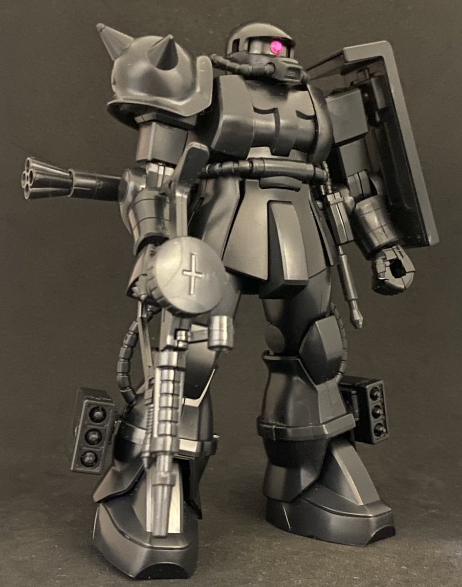 jyonagino's tweet photo. バンダイホビーセンター専用エコプラ
『HG量産型ザクII』
ヾ(*´∀`*)ノ
全体をメラミンで擦り両肩を入れ替えてモノアイにデコシール仕上げ。なんか専用カラーのエース機な雰囲気♪
#ガンプラ
#バンダイホビーセンター専用エコプラ
#量産型ザクII
#HG
#MS06 https://t.co/YG7SMGLbuq