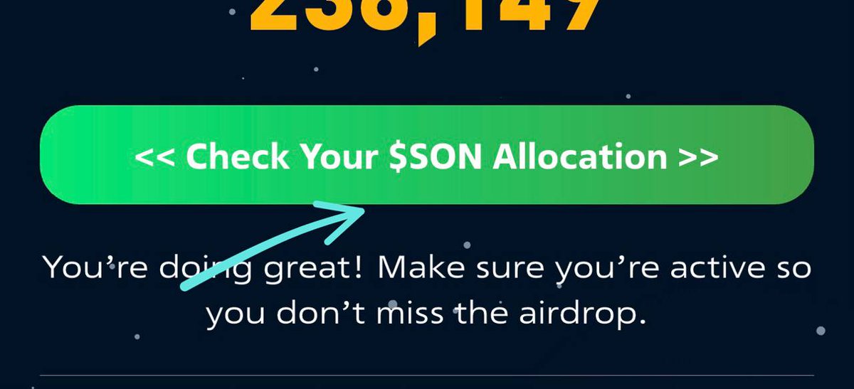 KurdishTon's tweet image. #SpurProtocol ئایردرۆپی
🪙 ئەپەکە بکەرەوە 
 کلیک لەسەر بکە Check Eligibility 
دواترCheck Your $SON Allocation
  ئەگەر مەرجەکانت تێدابوو  ئەوا ژمارەی ئەو تۆکنانەن پیشاندەدات کە بوت دەبێت
چەندت بەدەستهێناوە 
کۆد : 99rov8t09