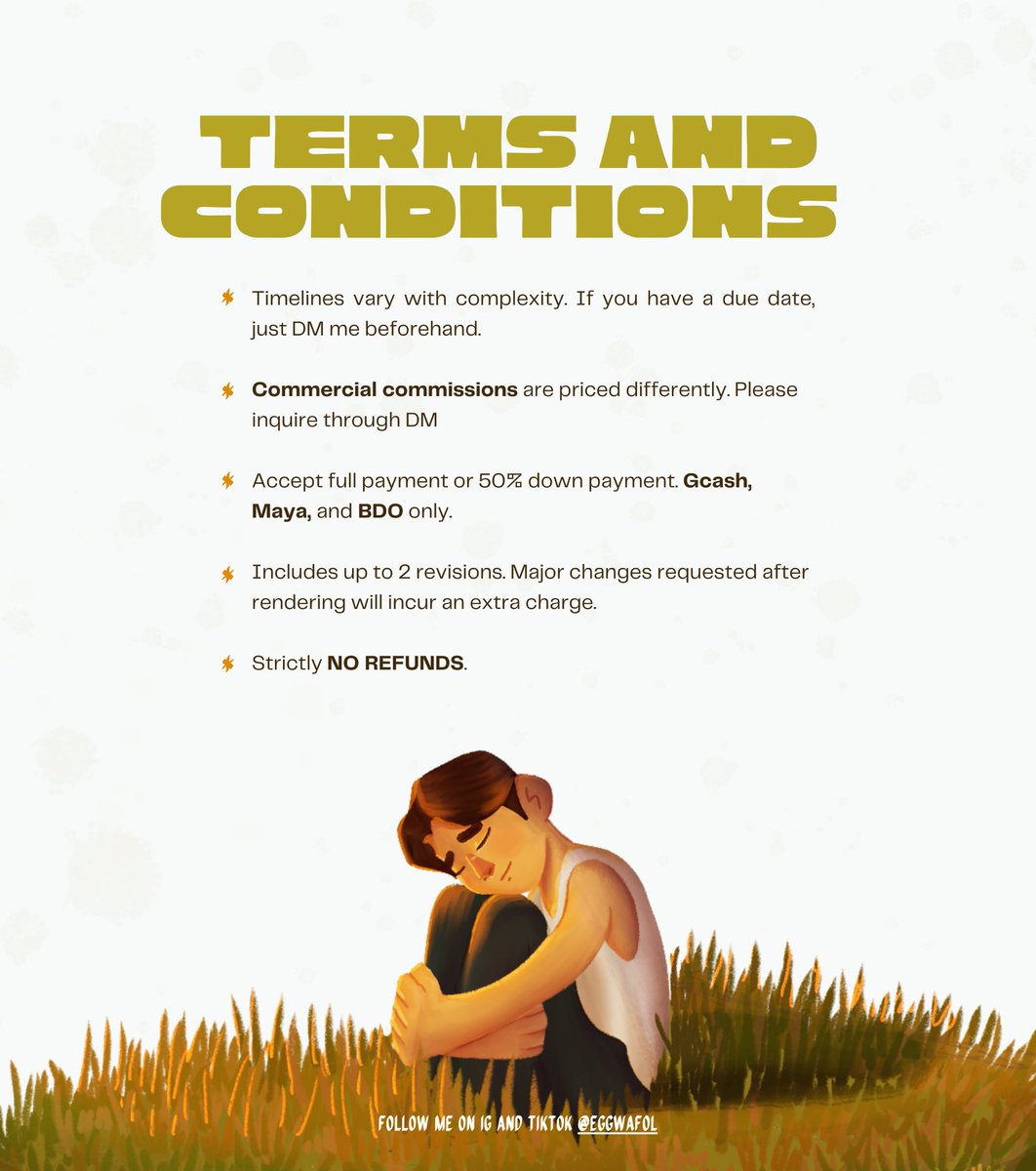 eggwafol's tweet photo. For rates, details, and inquiries, please slide into my DM! 

Salamat! 😁🧡
#artph #artcommission https://t.co/yjk1T4SFCF