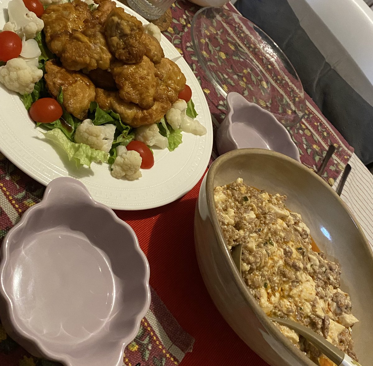 yagimessi's tweet photo. またレベルアップした！！
大好きなチキン南蛮と麻婆豆腐とカレー、ケーキも焼いてもらえた！
いつもマイナス思考で生きてるの辛いけど、今日まで生きてて良かった✨ https://t.co/fI3xJoxNDU