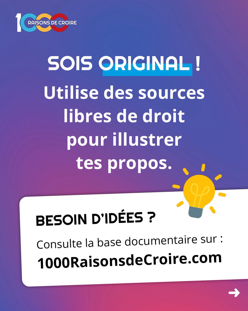 1000 Raisons de Croire tweet media