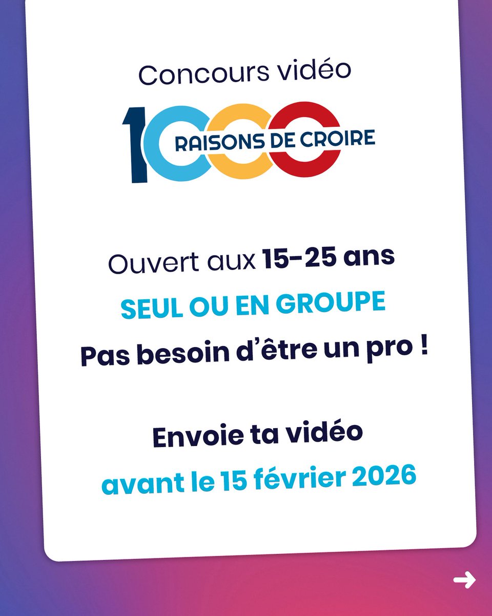 1000 Raisons de Croire tweet media