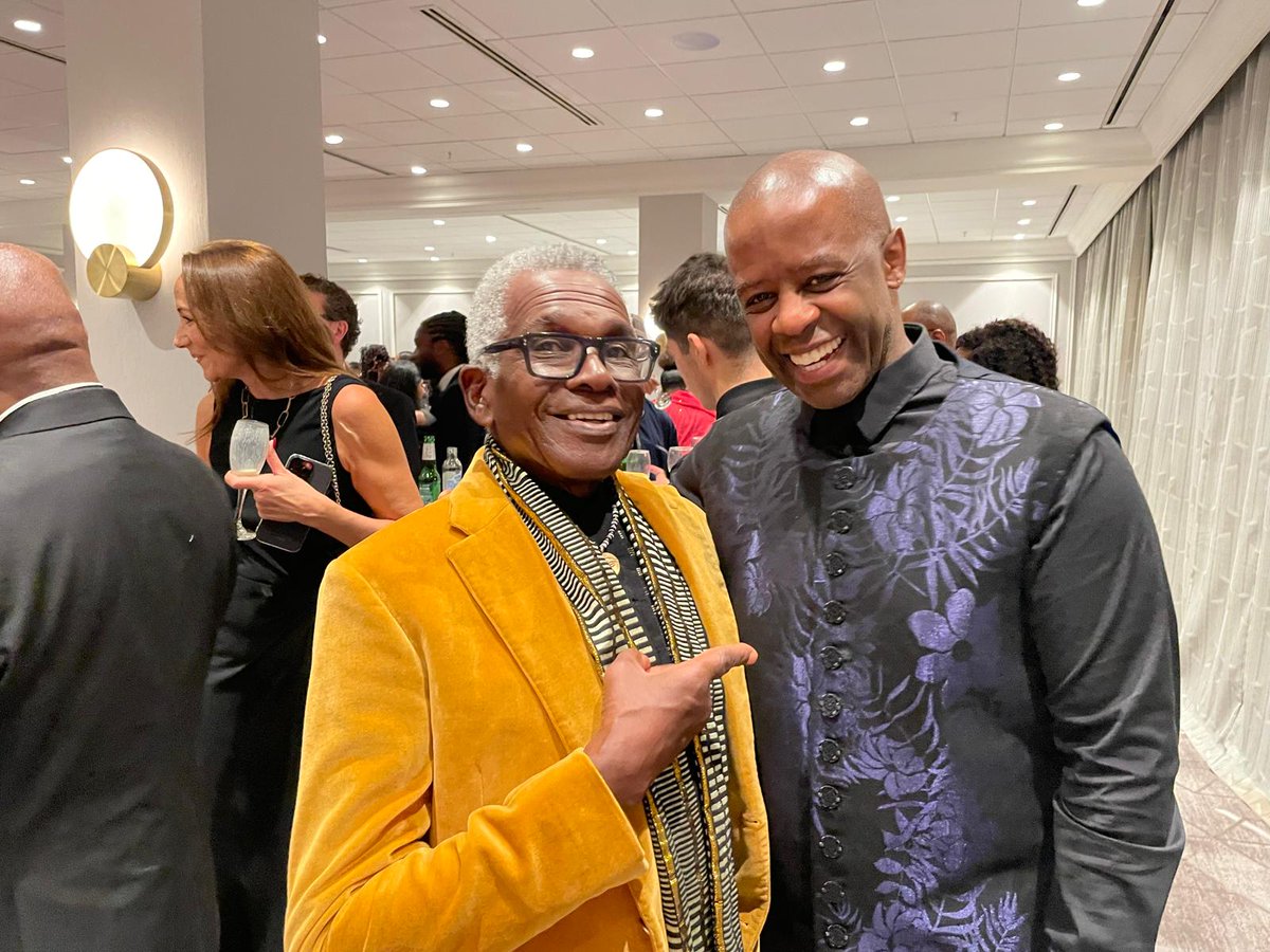 RudolphWalkerDA's tweet photo. Honoured to receive my Lifetime Achievement Award from @mbccawards.  What a fabulous night.

Pictures here with @EddieNestorMBE @AdrianLester @ImNickBailey 

#ProudTrini #actor #award #EastEnders #BlackSilk https://t.co/Y2OrwyBp2B