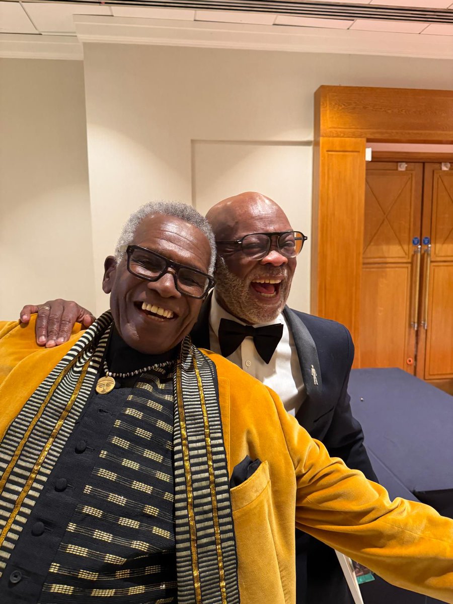 RudolphWalkerDA's tweet photo. Honoured to receive my Lifetime Achievement Award from @mbccawards.  What a fabulous night.

Pictures here with @EddieNestorMBE @AdrianLester @ImNickBailey 

#ProudTrini #actor #award #EastEnders #BlackSilk https://t.co/Y2OrwyBp2B