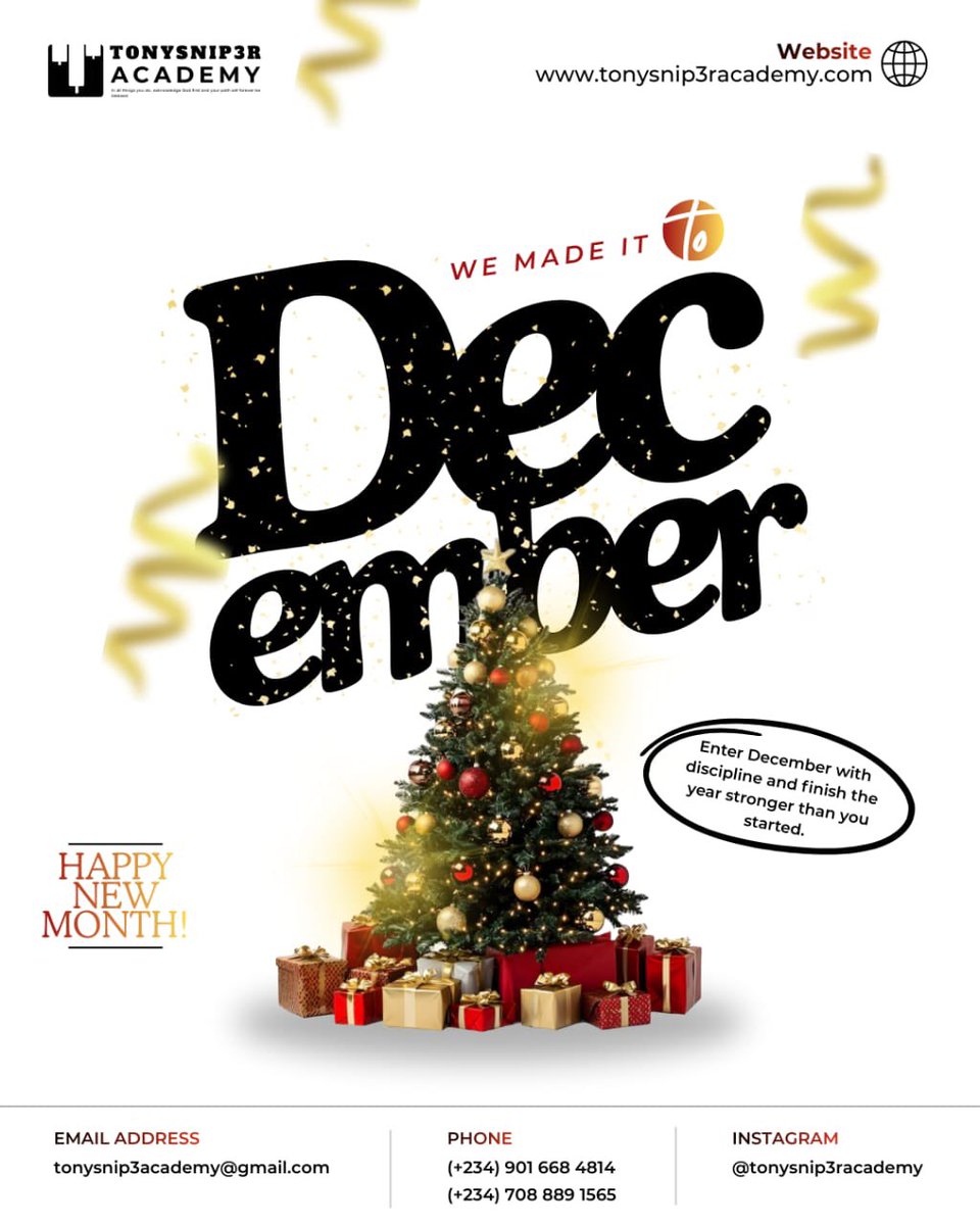 tonysnip3r's tweet image. This is your last year broke.
Happy new Month..