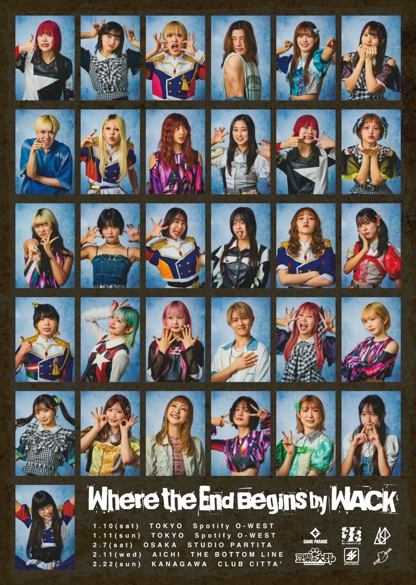 GANG PARADE ポスター7枚セット　サイン入り GANG PARADE ポスター7枚セット サイン入り 2025年最新】ギャング