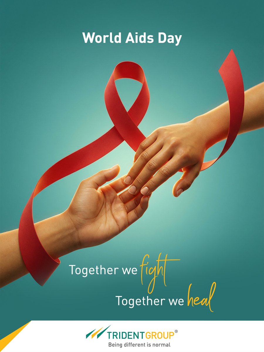 Real change begins when awareness meets compassion.

On World AIDS Day, we stand with every voice demanding dignity, care and understanding.

A reminder to choose empathy, break stigma and support the journey towards a healthier, more informed world.

#WorldAIDSDay #TridentGroup